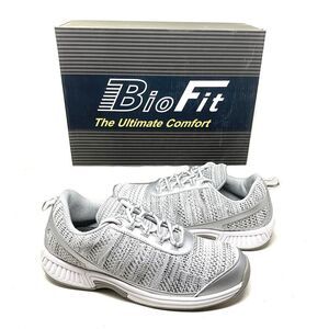 New BioFit Women's Sz 12 Sandy Silver Lace Athletic Comfort Sneakers Shoes Boxed